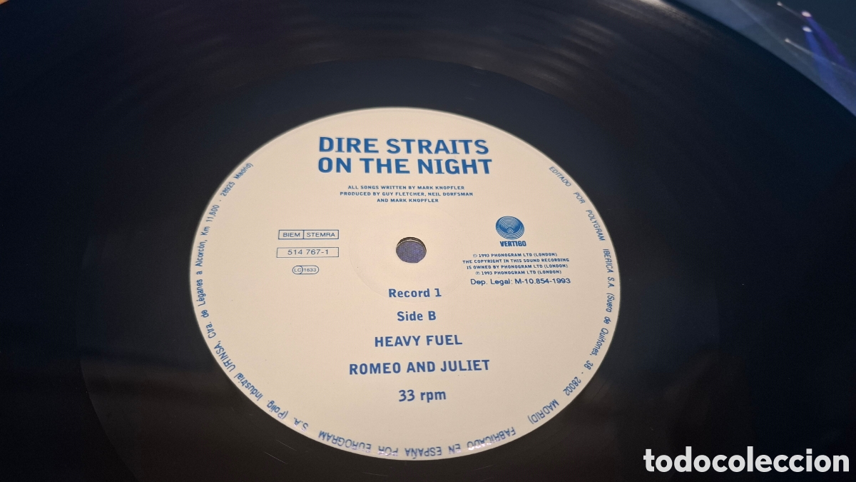 Discos de vinilo: DIRE STRAITS ON THE NIGHT, 1993 . DOBLE LP - Foto 8