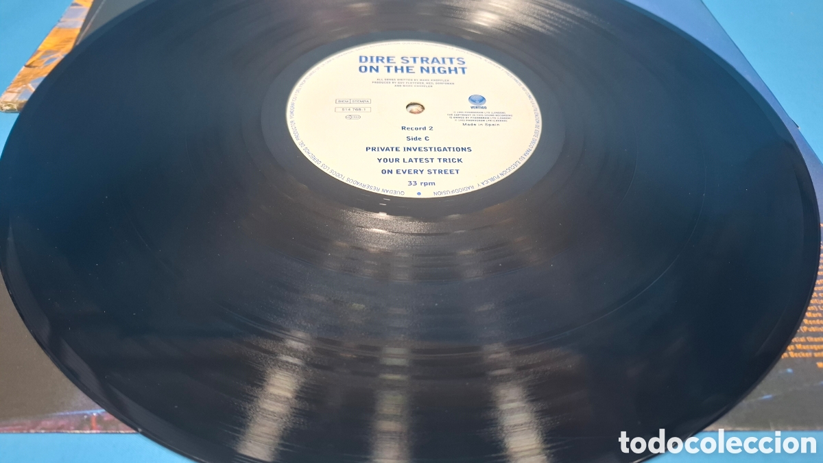 Discos de vinilo: DIRE STRAITS ON THE NIGHT, 1993 . DOBLE LP - Foto 12
