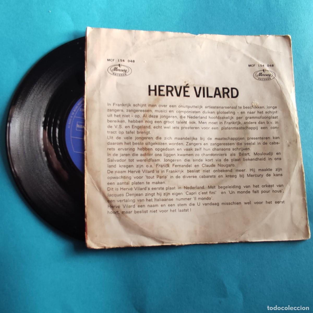 Discos de vinilo: Herv&eacute; Vilard. Capri c&acute;est fini ... ** SINGLE * * JUANI - Foto 2