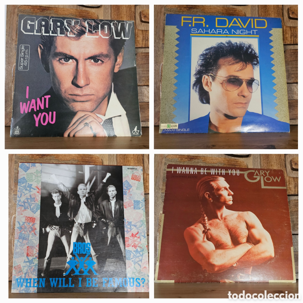 Discos de vinilo: 4 Lps Pop a&ntilde;os 80 vinilos - Foto 1