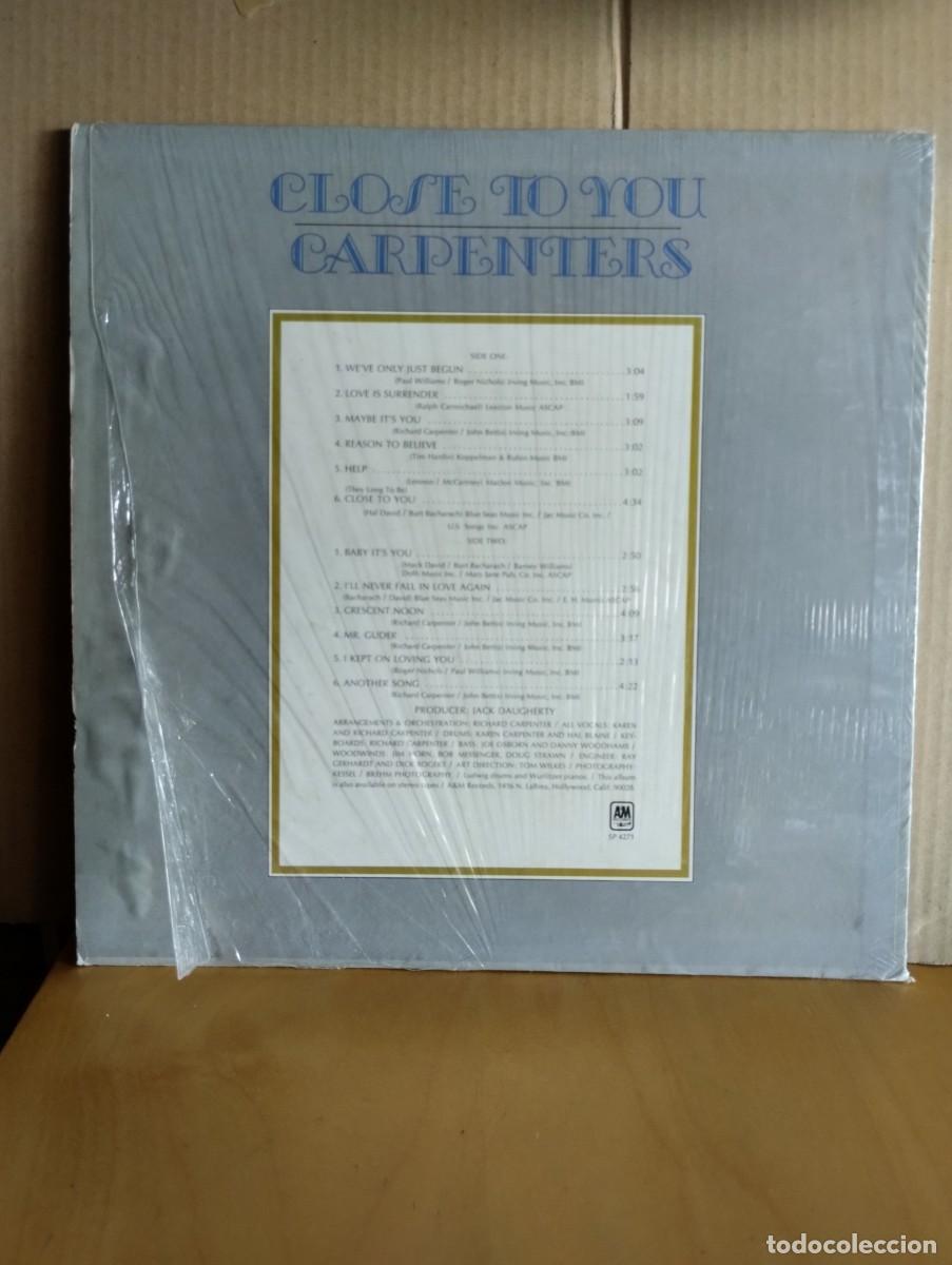 Discos de vinilo: CARPENTERS ------ CLOSE TO YOU - Foto 2