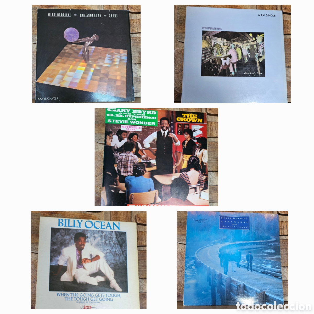 Discos de vinilo: 5 Maxi Singles A&ntilde;os 80 Pop Internacional - Foto 1