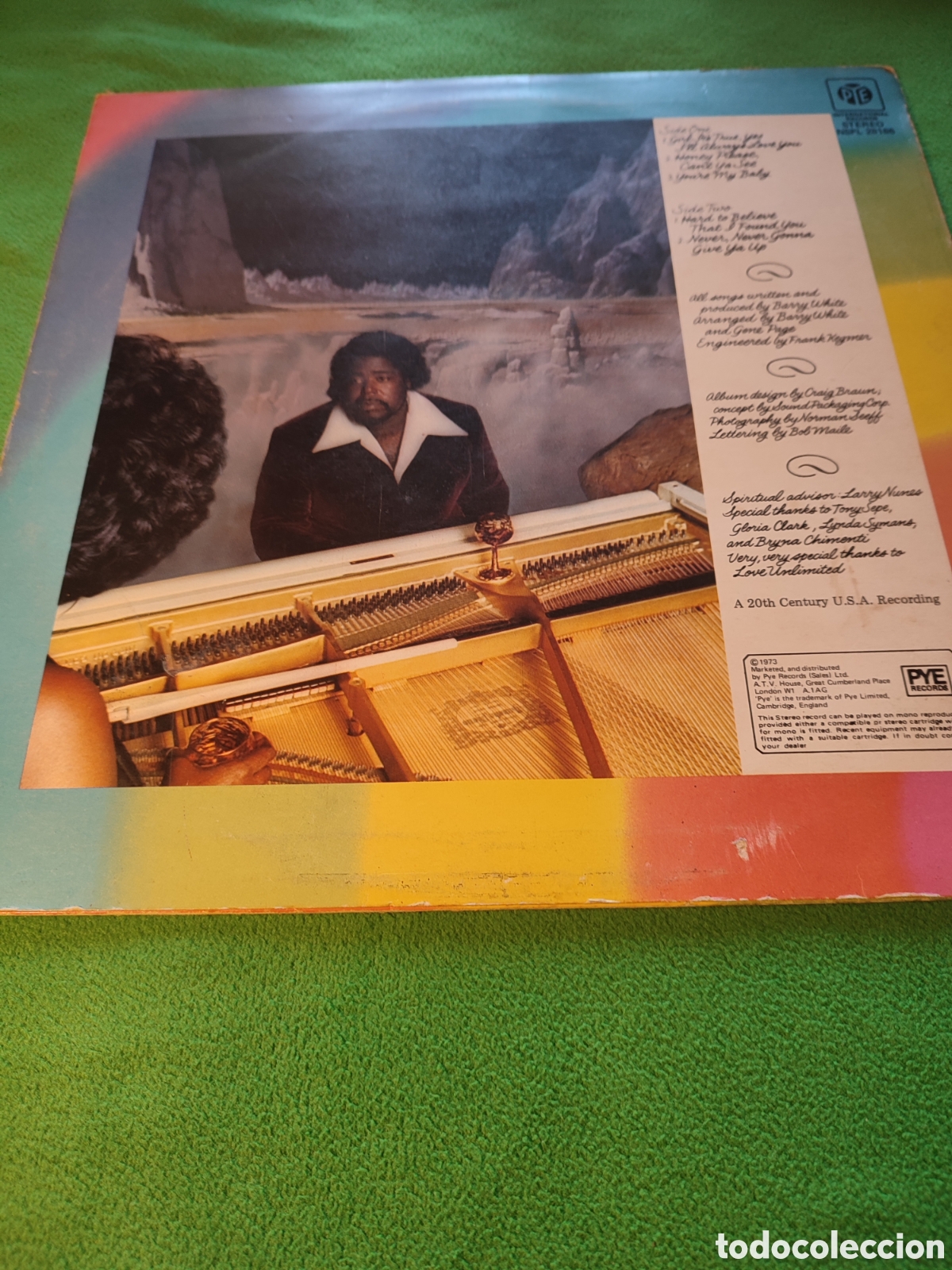 Discos de vinilo: Barry White - Stone gon edici&oacute;n UK - Foto 2