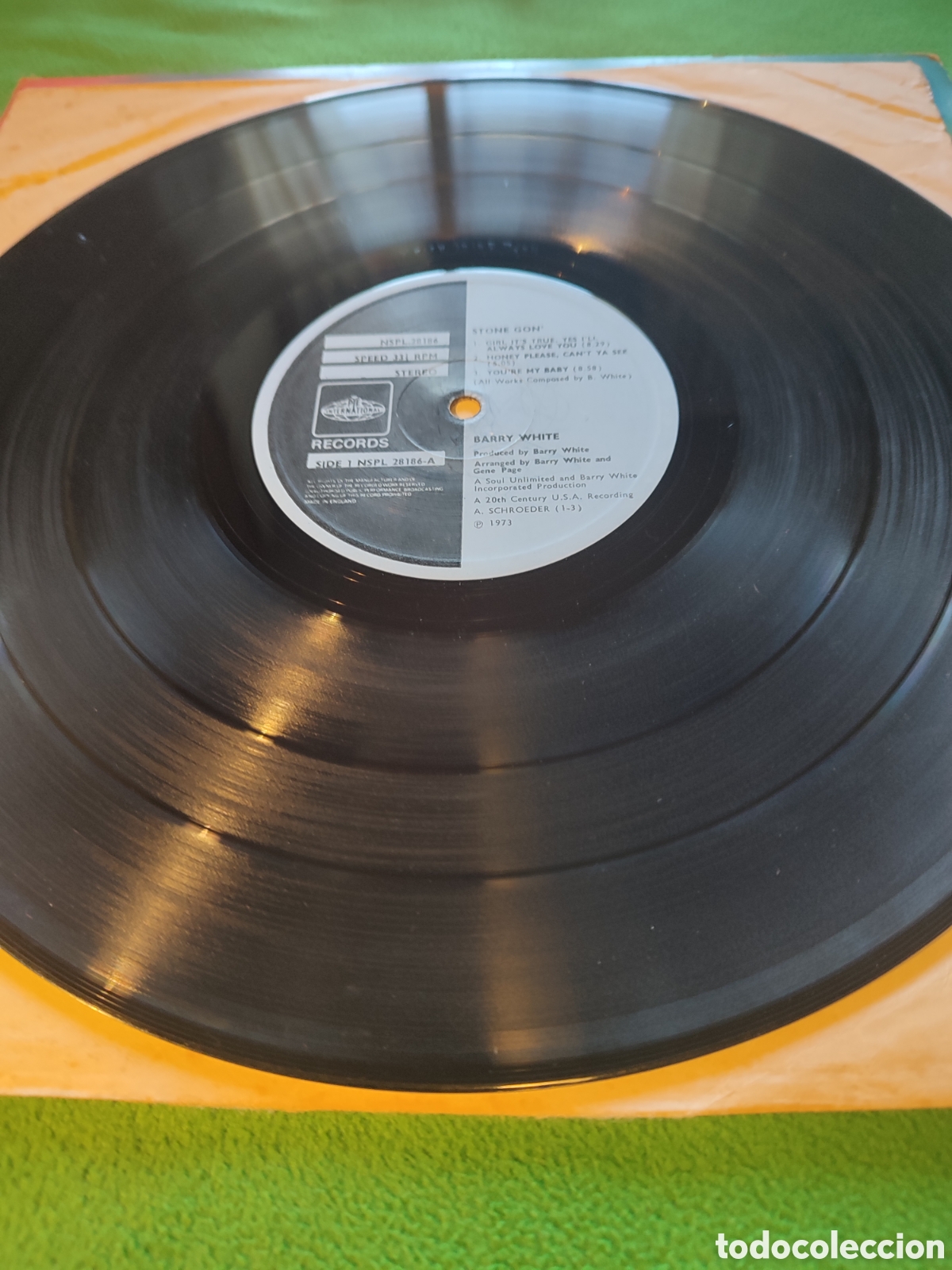 Discos de vinilo: Barry White - Stone gon edici&oacute;n UK - Foto 3