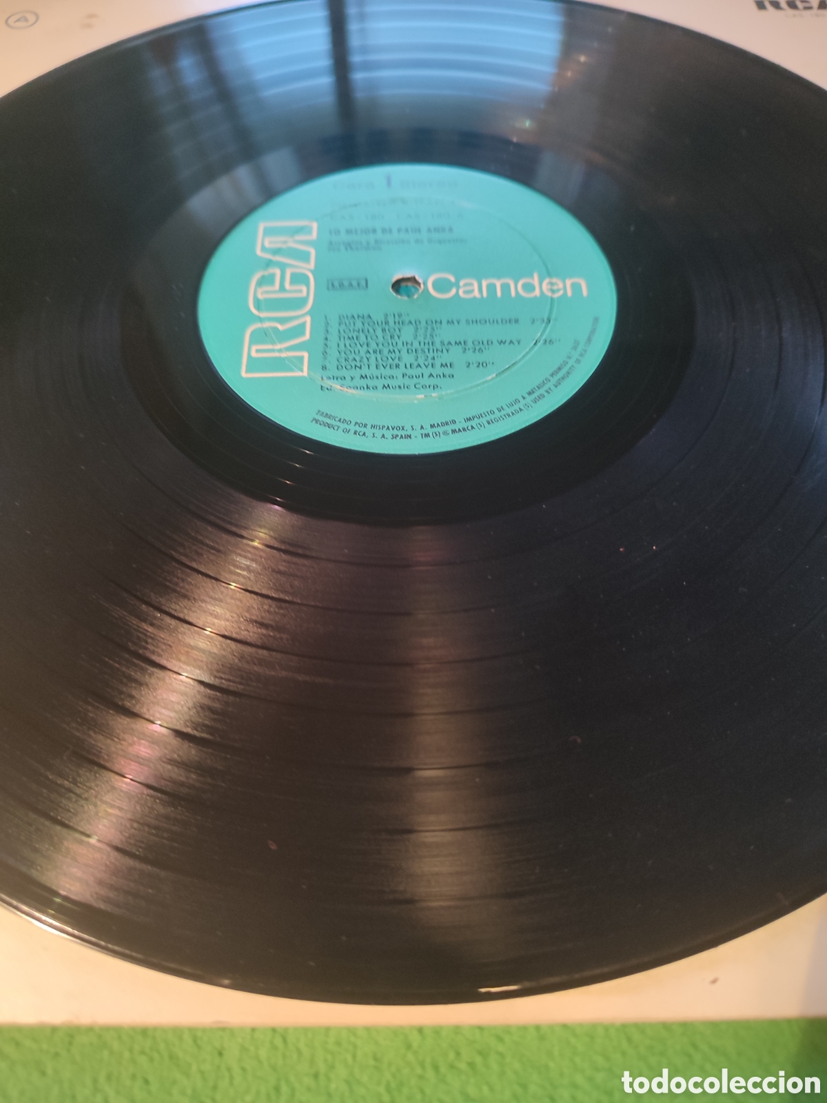 Discos de vinilo: Paul Anka - 16 grandes &eacute;xitos de.. - Foto 3