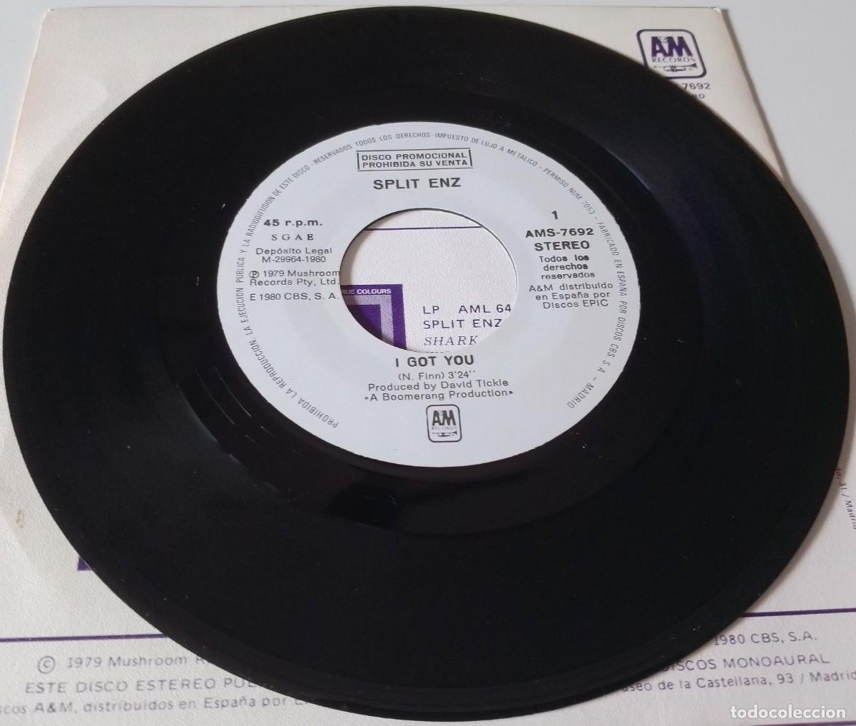Discos de vinilo: Split Enz...I Got You. (A&M Records 1980 ) Spain. New Wave. - Foto 3