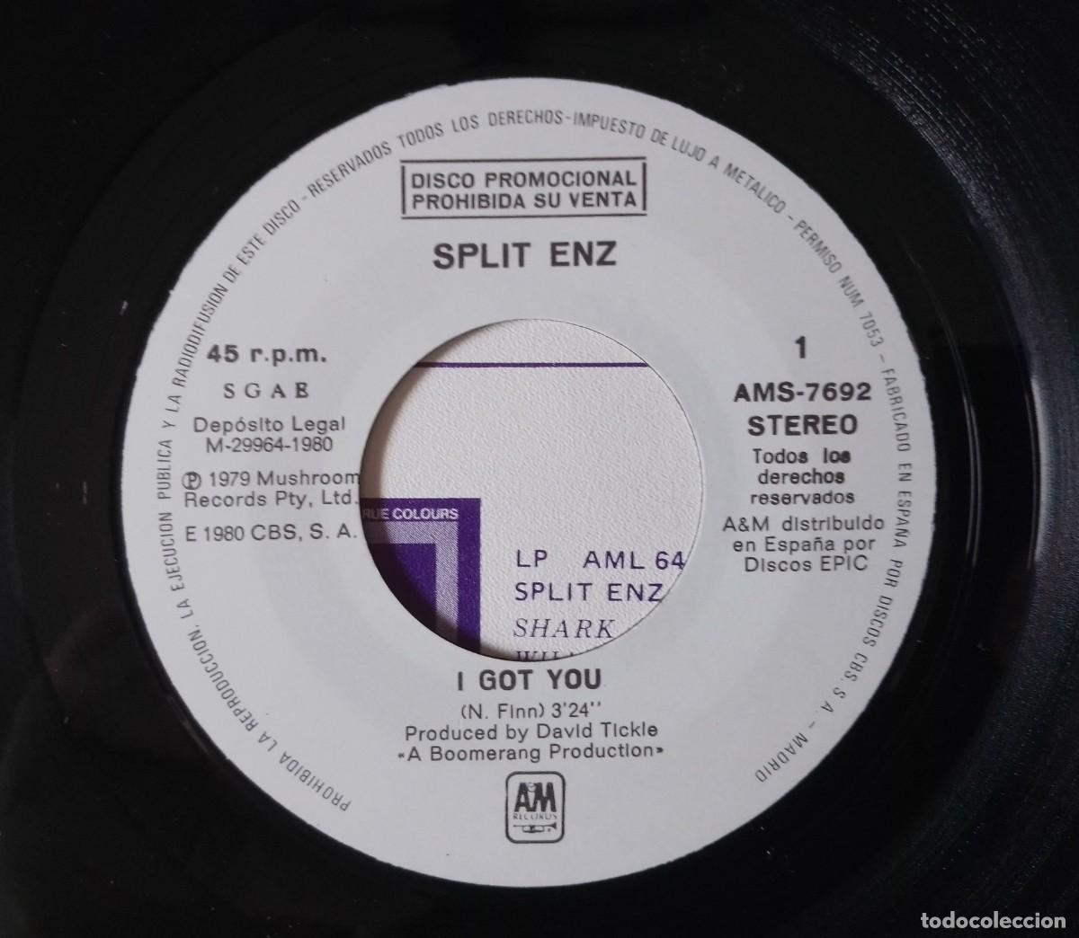 Discos de vinilo: Split Enz...I Got You. (A&M Records 1980 ) Spain. New Wave. - Foto 4