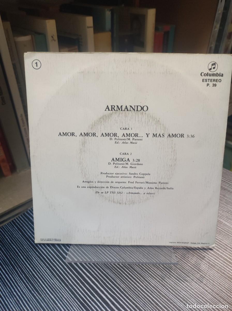 Discos de vinilo: ARMANDO AMOR AMOR Y MAS AMOR - Foto 2
