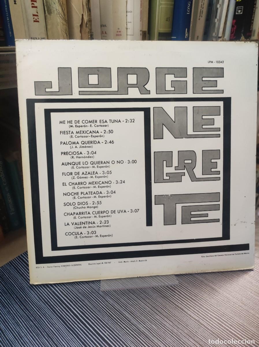 Discos de vinilo: Jorge Negrete &ndash; Jorge Negrete - Foto 2