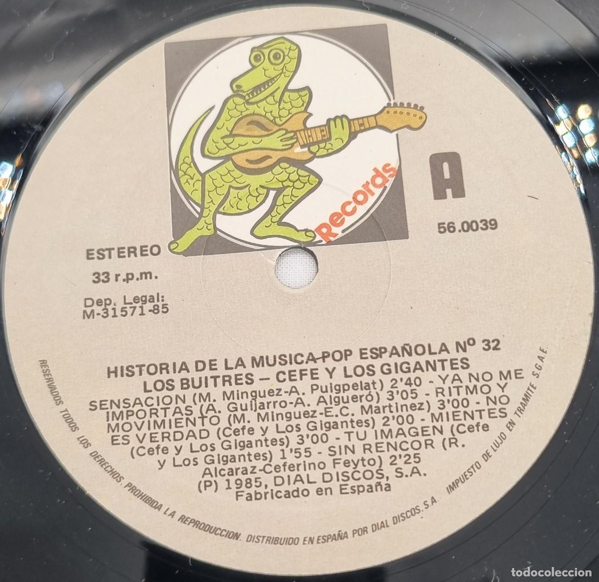 Discos de vinilo: LP Vinilo Cefe y los gigantes, Los Buitres - Foto 5