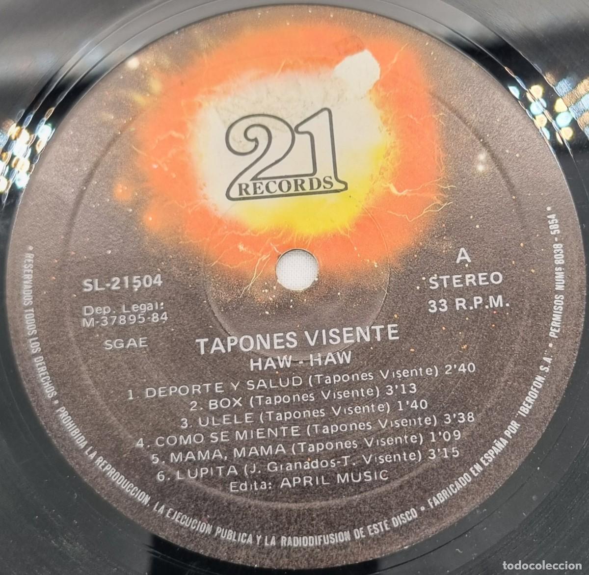 Discos de vinilo: LP Vinilo Tapones Visente - Foto 6