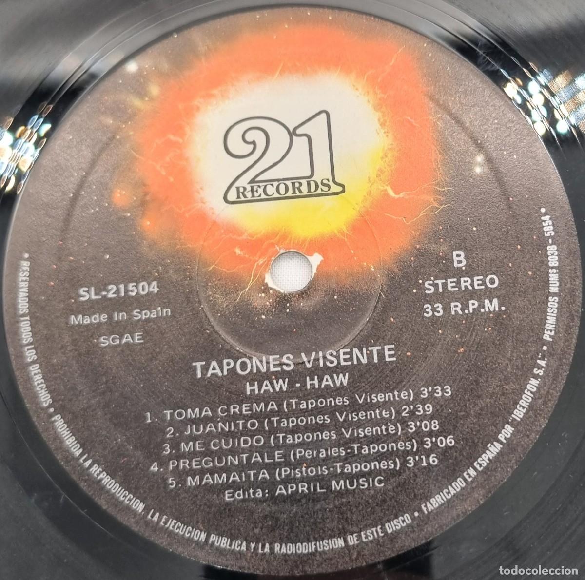Discos de vinilo: LP Vinilo Tapones Visente - Foto 7