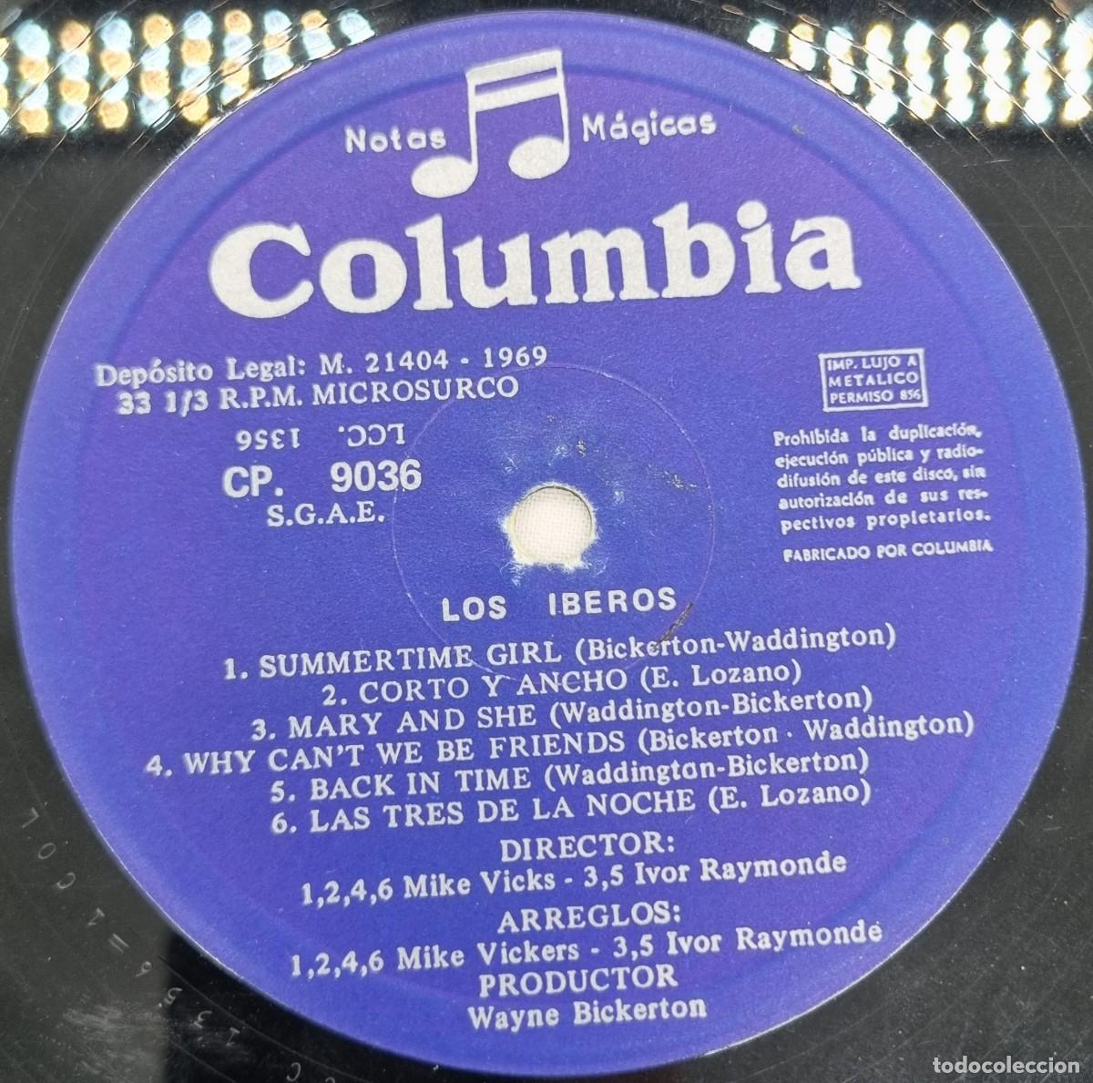 Discos de vinilo: LP Vinilo Los Iberos, Los Iberos, 1969 - Foto 5