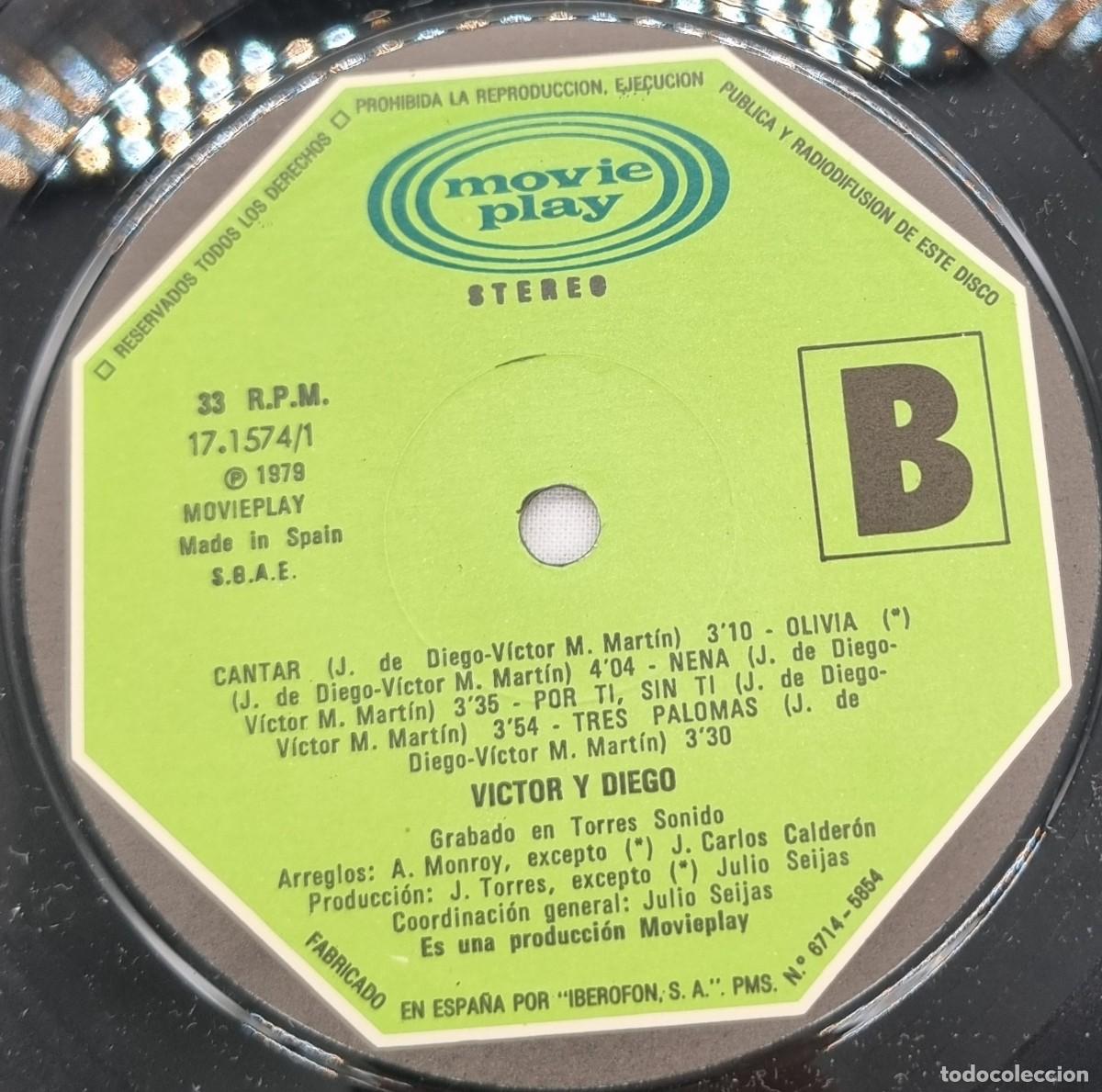 Discos de vinilo: LP Vinilo V&iacute;ctor y Diego, Dec&iacute;dete - Foto 6
