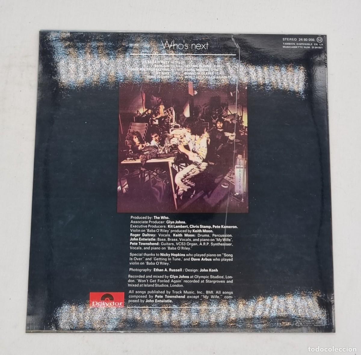 Discos de vinilo: LP Vinilo The Who, Whos Next, 1977 - Foto 2