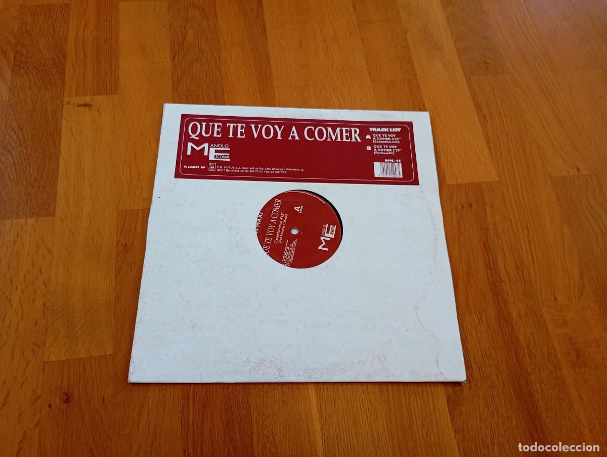 Discos de vinilo: Manolo -que te voy a comer.maxi - Foto 1