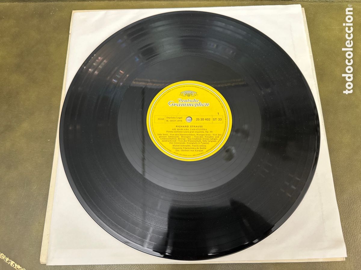 Discos de vinilo: RICHARD STRAUSS - ALSO SPRACH ZARATHUSTRA DIR H. VON KARAJAN - Foto 4