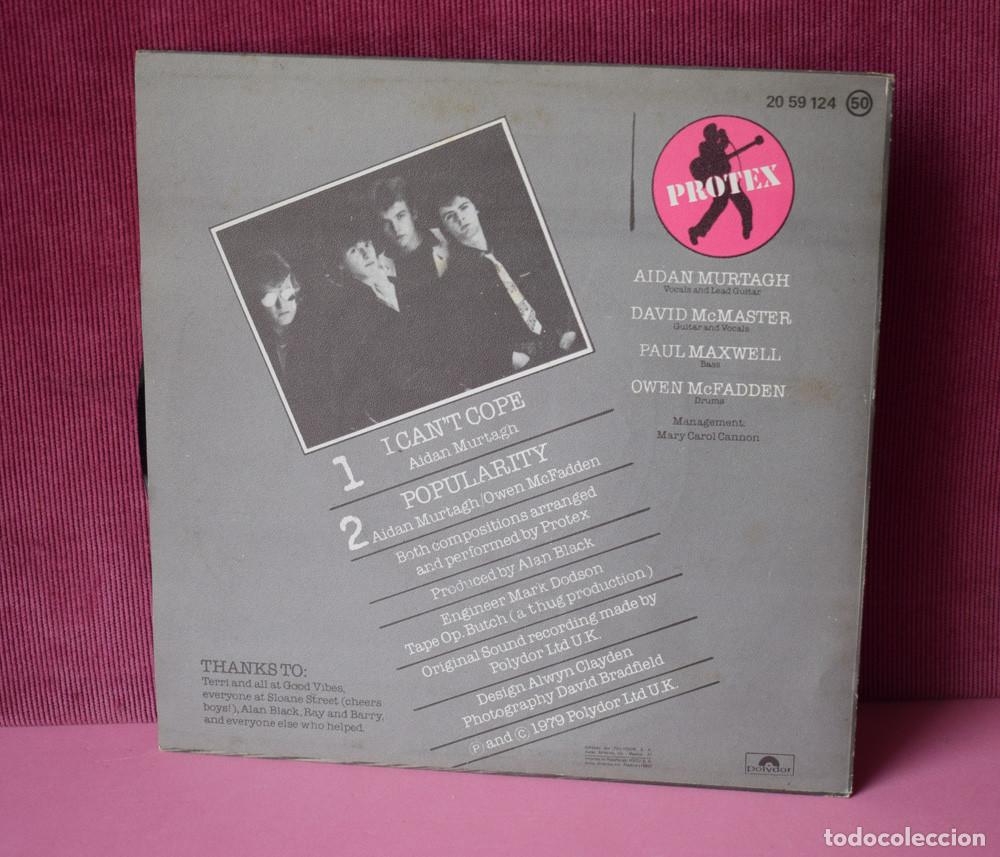 Discos de vinilo: Protex &ndash; I Cant Cope - SINGLE 1980 - AS NEW - Foto 2