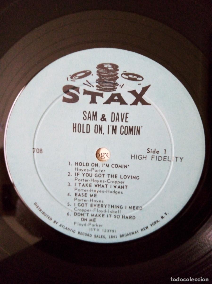 Discos de vinilo: Sam & Dave, hold on, Im comin 1966 made in USA. - Foto 4