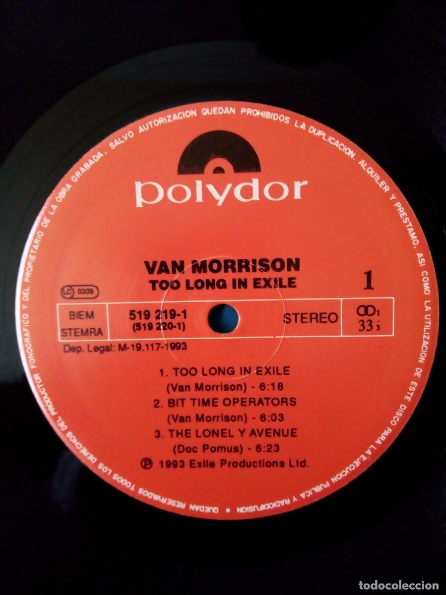Discos de vinilo: Van Morrison, too long un exile 2L.P. 1993. - Foto 4