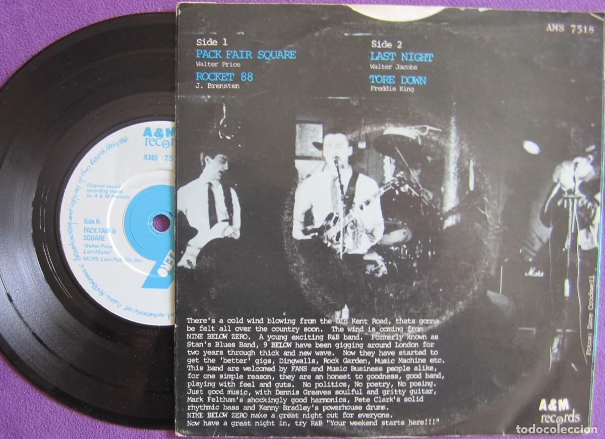 Discos de vinilo: NINE BELOW ZERO: PACK FAIR SQUARE / ROCKET 88 / LAST NIGHT / TORE DOWN. E.P. ORIGINAL U.K. - Foto 2