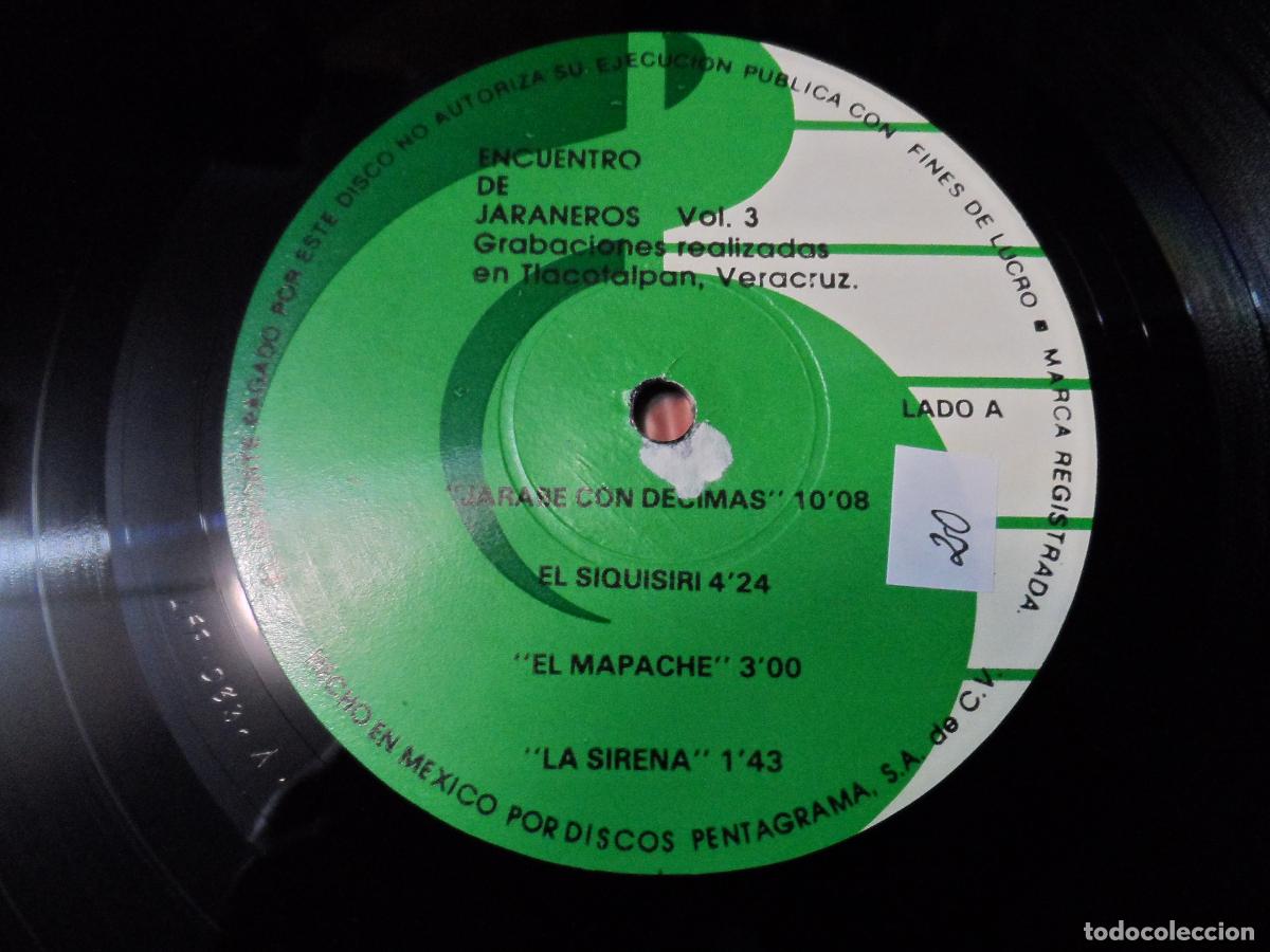 Discos de vinilo: Various &ndash; Encuentro De Jaraneros Vol. 3 (MEXICO) - Foto 3