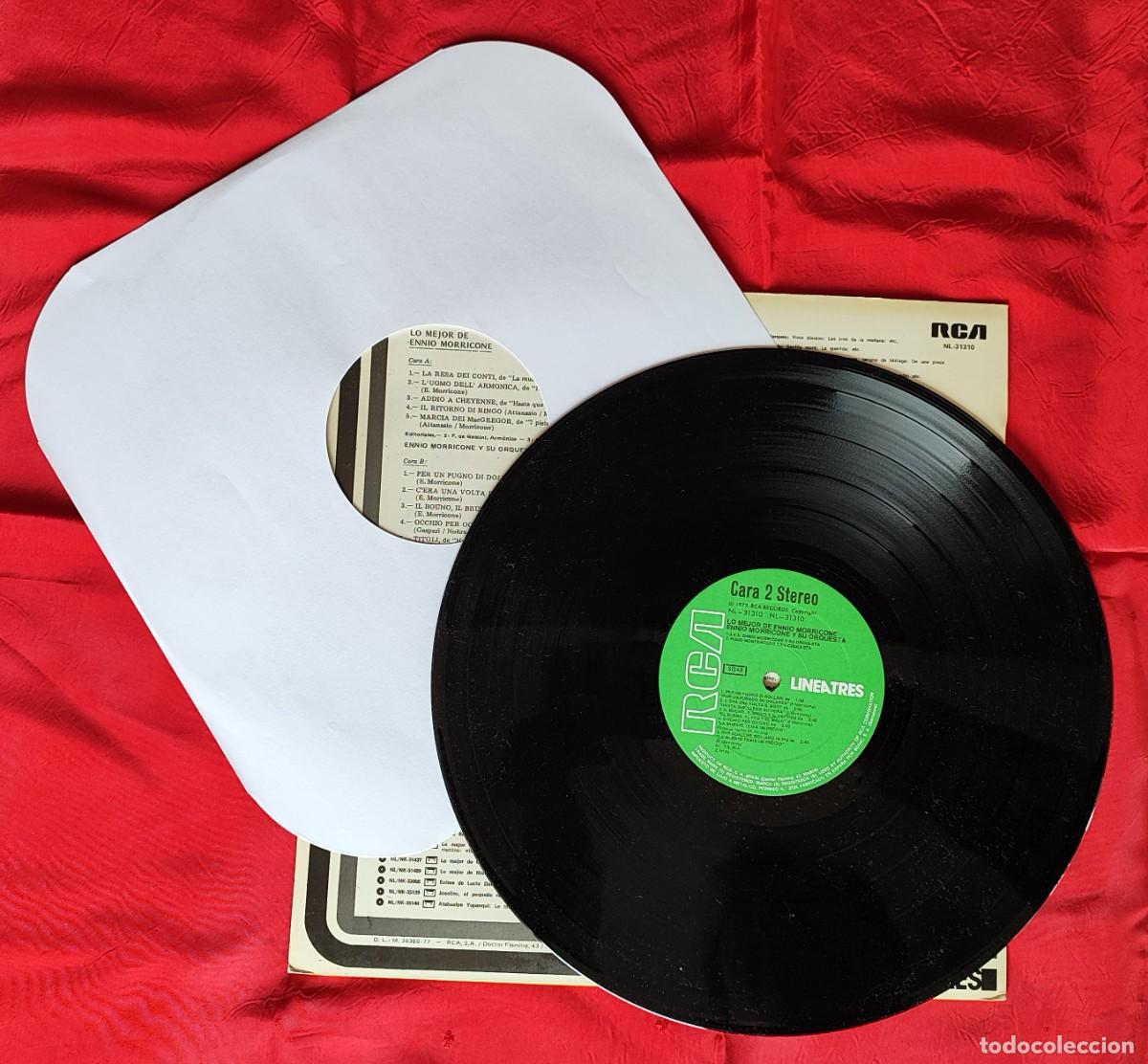Discos de vinilo: LO MEJOR DE ENNIO MORRICONE. - Foto 3