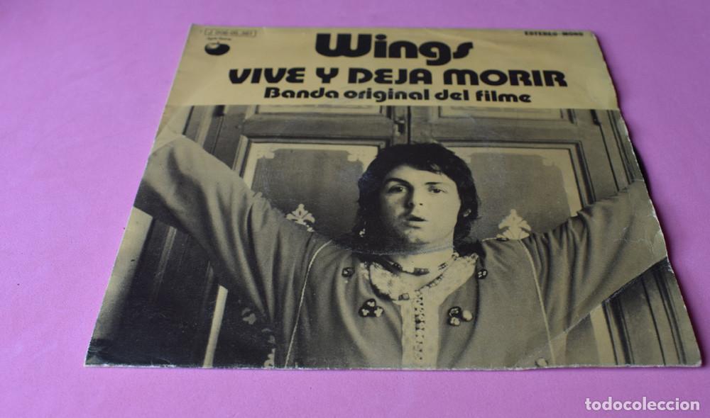 Discos de vinilo: PAUL McCARTNET & WINGS &ndash; Vive Y Deja Morir - SINGLE 1973 - Foto 1