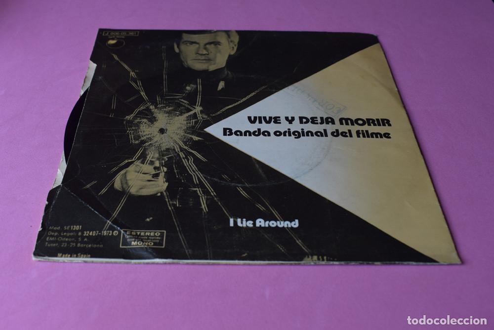 Discos de vinilo: PAUL McCARTNET & WINGS &ndash; Vive Y Deja Morir - SINGLE 1973 - Foto 2