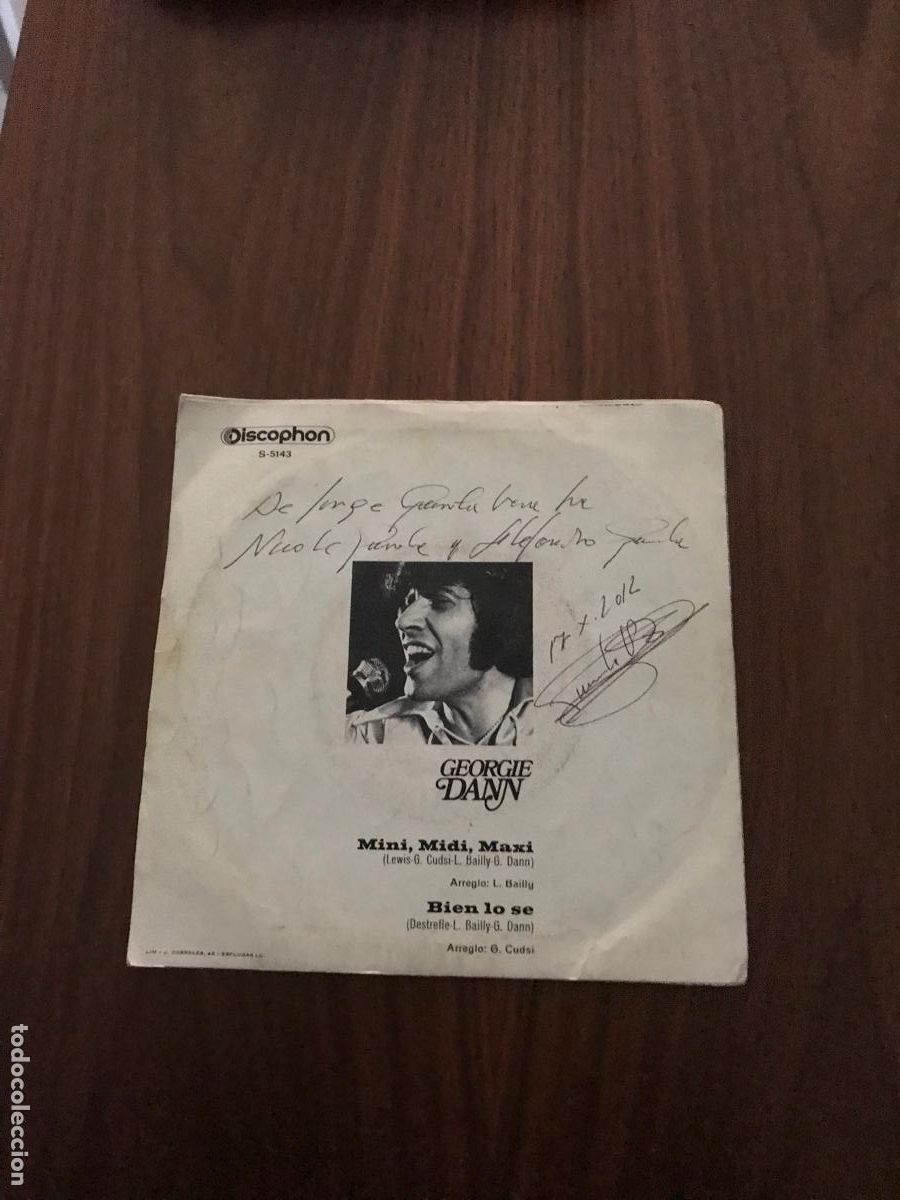 Discos de vinilo: SINGLE GEORGIE DANN , MIDI MIDI MAXI , DISCOPHON - Foto 2