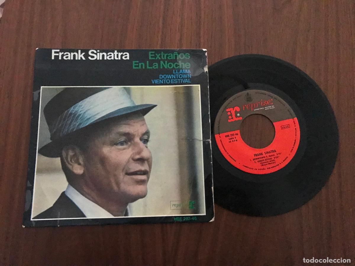 Discos de vinilo: SINGLE FRANK SINATRA , EXTRA&Ntilde;OS EN LA NOCHE , HISPAVOX - Foto 1