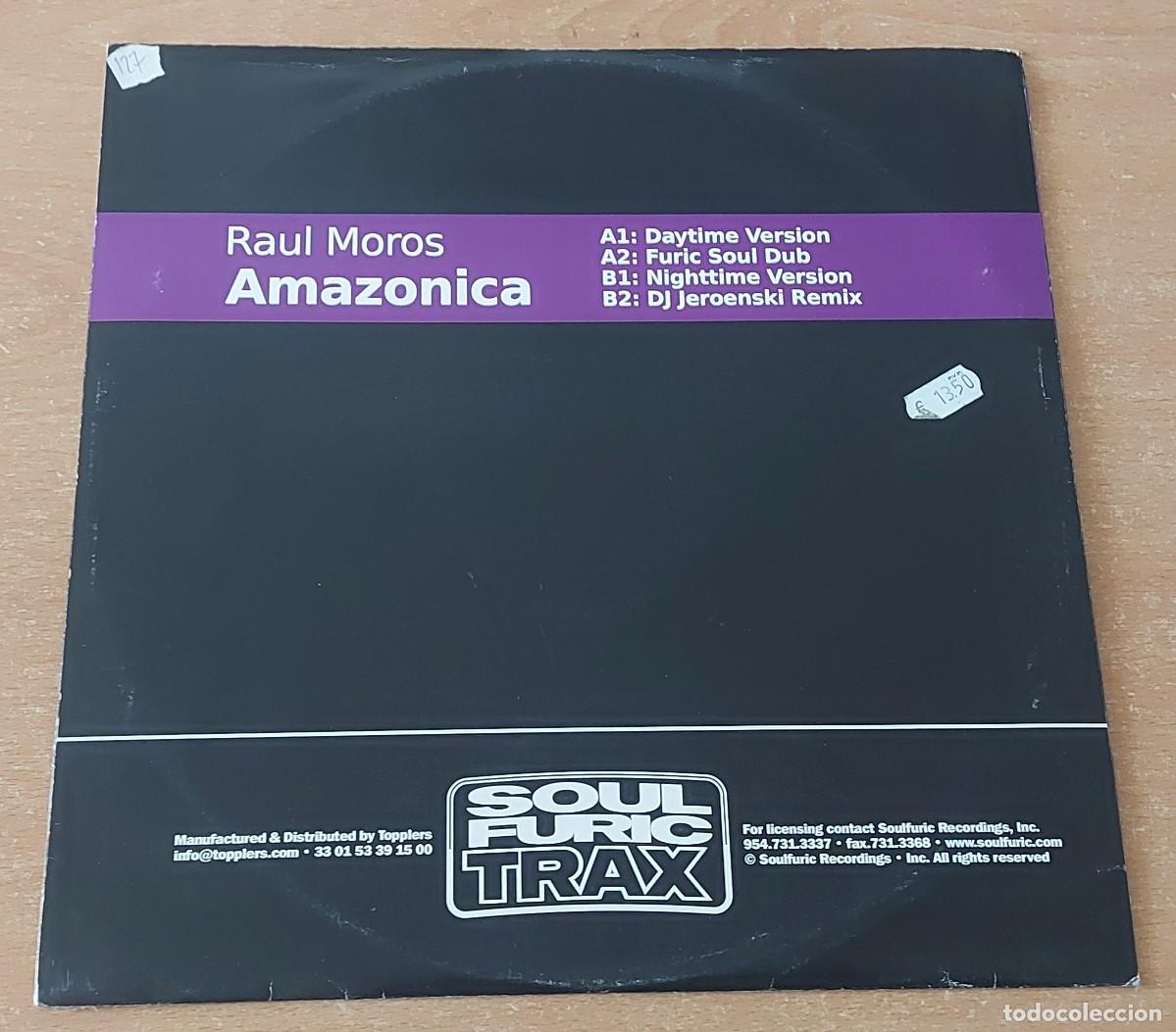 Discos de vinilo: MAXI vinilo RAUL MOROS AMAZONICA A&Ntilde;O 2007 US - Foto 2