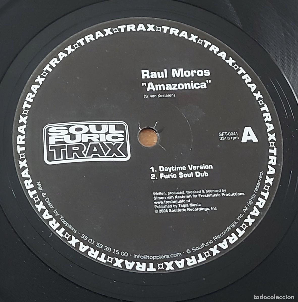 Discos de vinilo: MAXI vinilo RAUL MOROS AMAZONICA A&Ntilde;O 2007 US - Foto 3