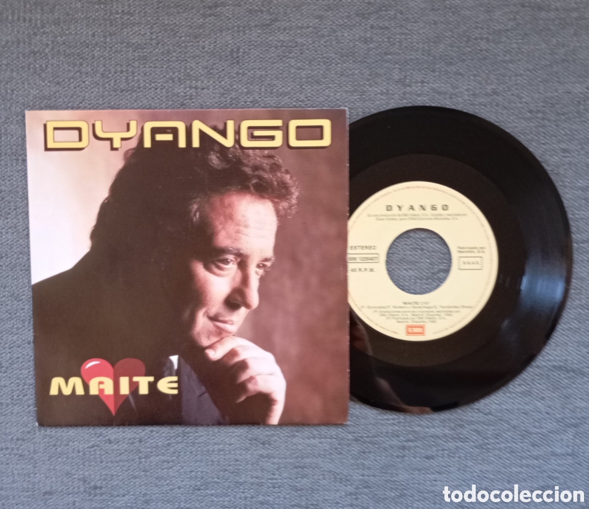 Discos de vinilo: Dyango. Maite/ Maite. Single 7&rdquo;, a&ntilde;o 1992. - Foto 1