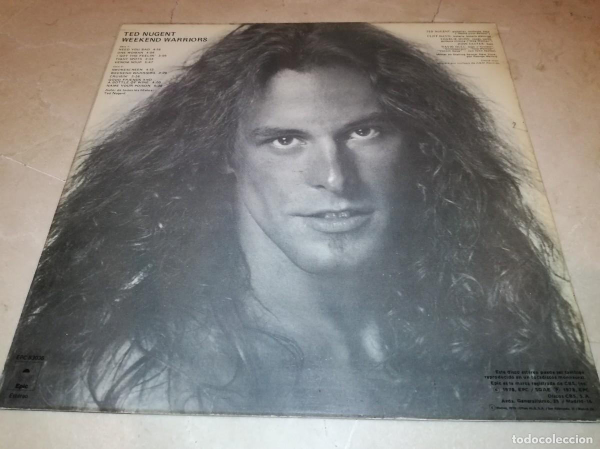 Discos de vinilo: TED NUGENT-WEEKEND WARRIORS-ORIGINAL ESPA&Ntilde;OL 1978 - Foto 2