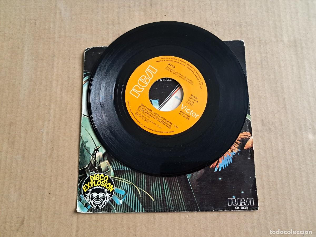 Discos de vinilo: MECO - THEME FROM CLOSE ENCOUNTERS SINGLE 1978 EDICION ESPA&Ntilde;OLA - Foto 2