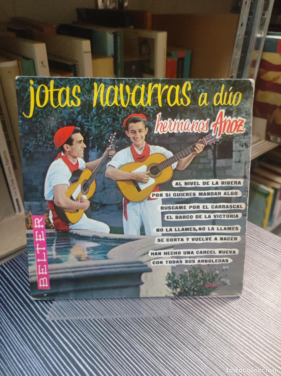 Discos de vinilo: Hermanos Anoz &ndash; Jotas Navarras A D&uacute;o - Foto 1