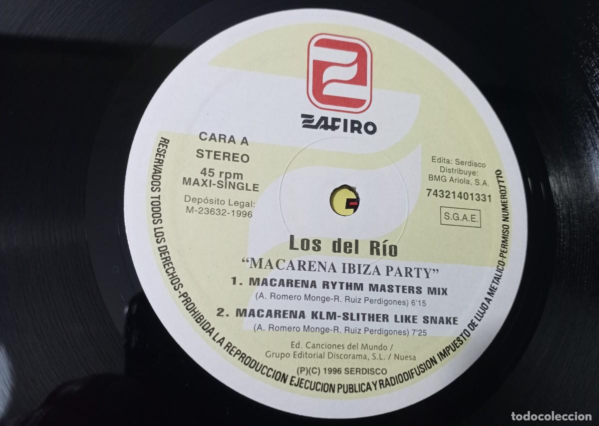 Discos de vinilo: Los del rio &lrm;&ndash; Macarena Ibiza party - Foto 3
