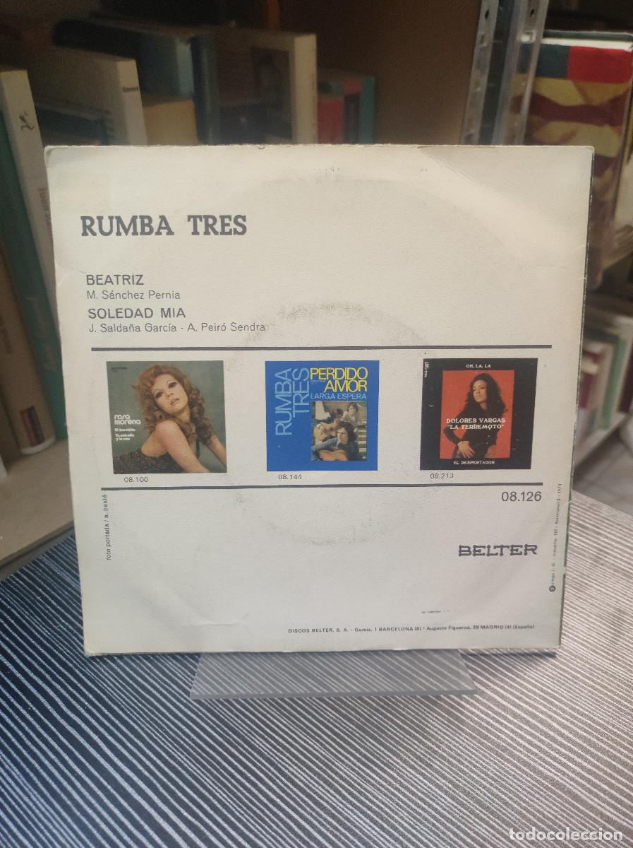 Discos de vinilo: Rumba Tres &ndash; Soledad Mia / Beatriz - Foto 2