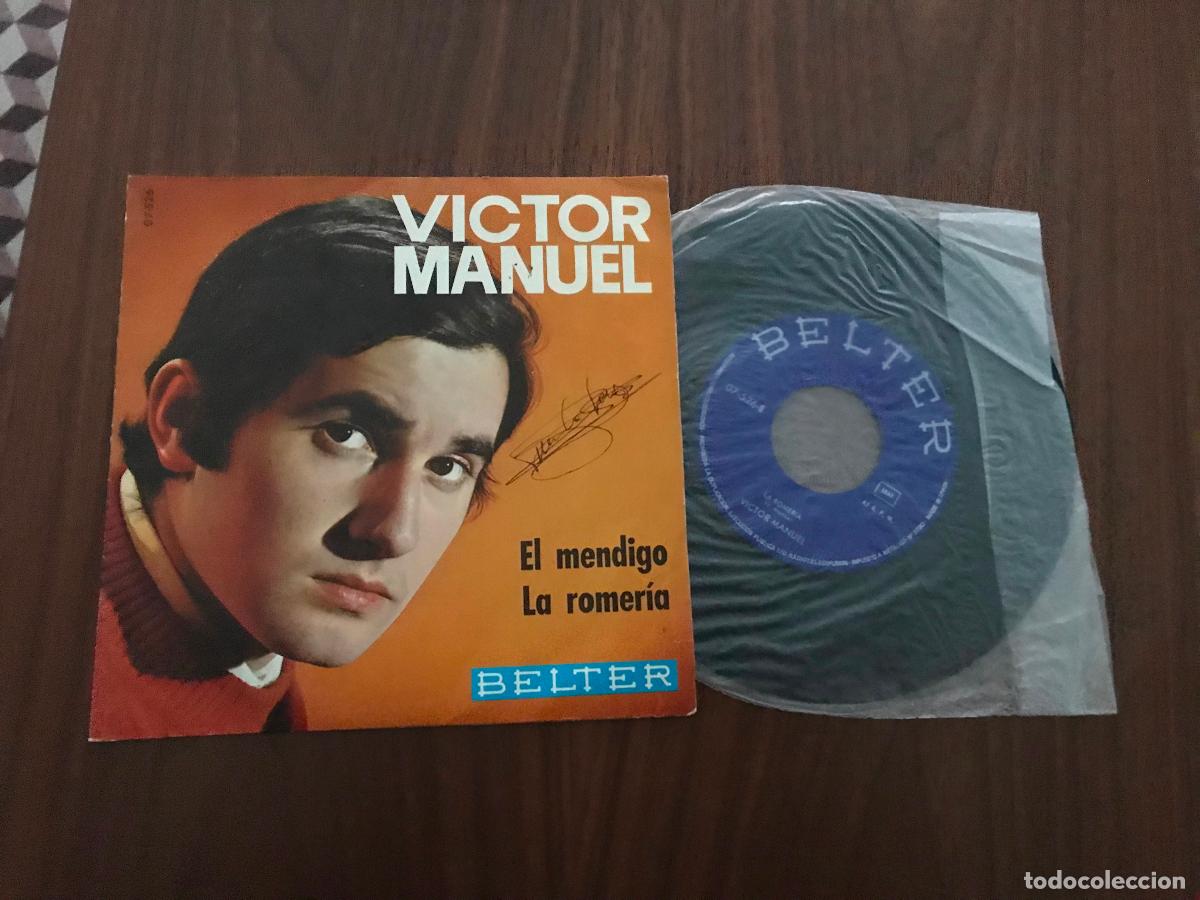 Discos de vinilo: SINGLE VICTOR MANUEL , E MENDIGO , LA ROMER&Iacute;A , BELTER - Foto 1