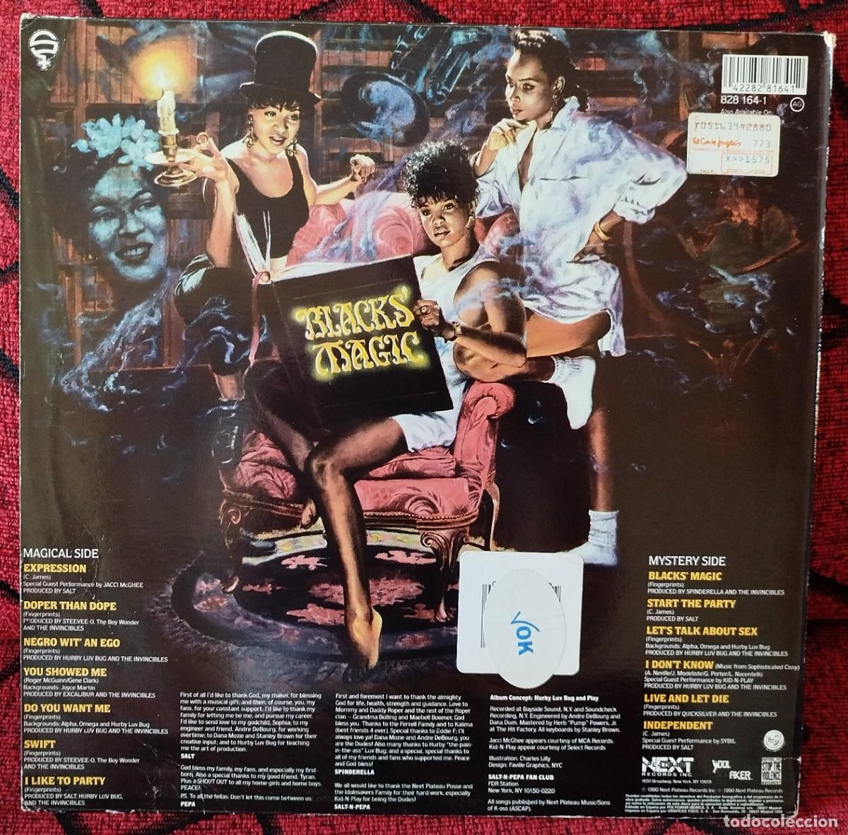 Discos de vinilo: SALT-N-PEPA ** Blacks Magic ** VINILO LP 1990 - Foto 2
