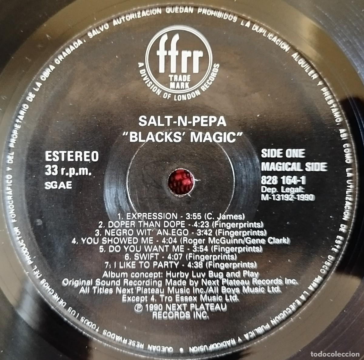 Discos de vinilo: SALT-N-PEPA ** Blacks Magic ** VINILO LP 1990 - Foto 3