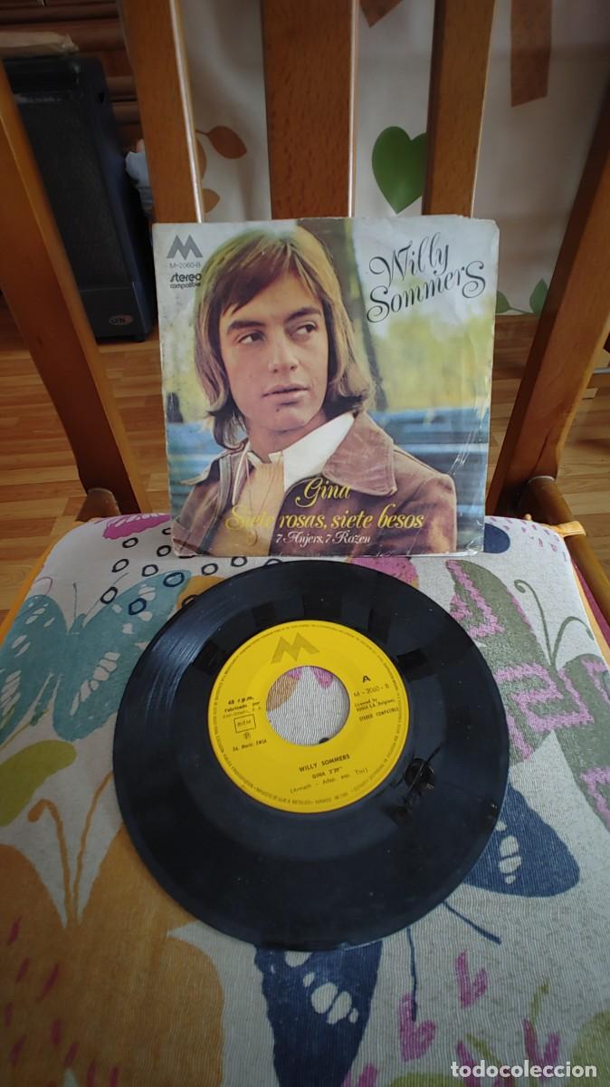 Discos de vinilo: WILLY SOMMER&acute;S-SINGLE GINA - Foto 1
