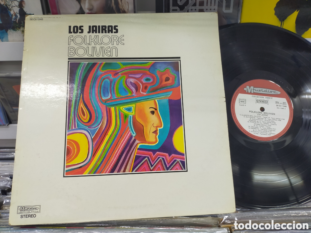 Disques de vinyle: Los jairas lp folklore bolivien Francia 1975
