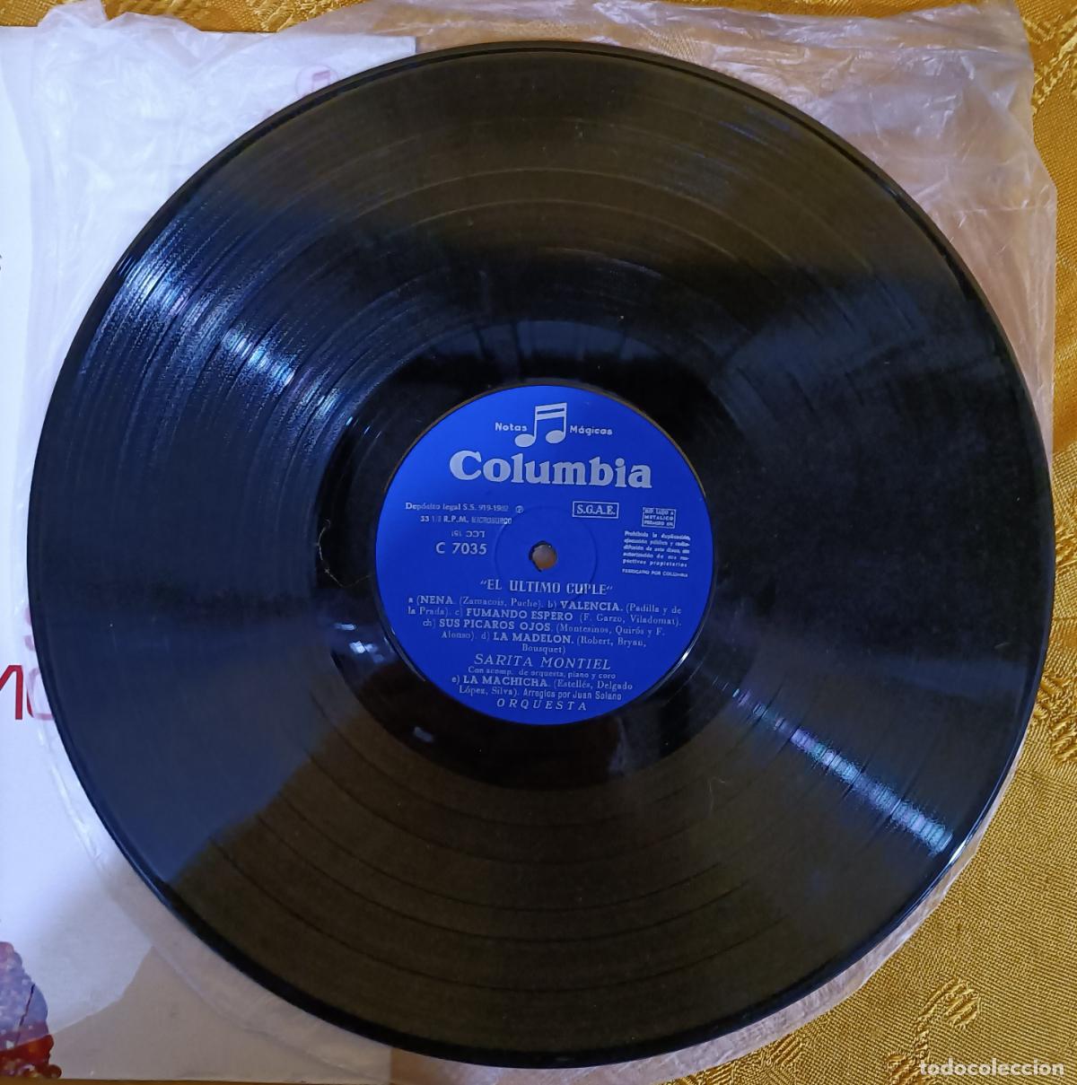 Discos de vinilo: Vinilo LP Sara Montiel EL ULTIMO CUPLE. - Foto 3