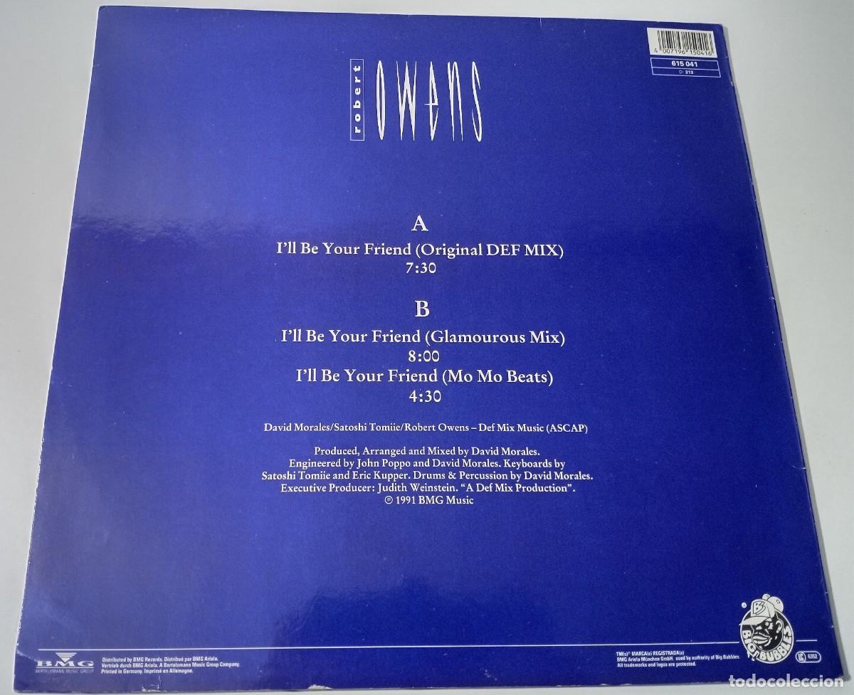 Discos de vinilo: Robert Owens &lrm;&ndash; Ill be your friend - Foto 2