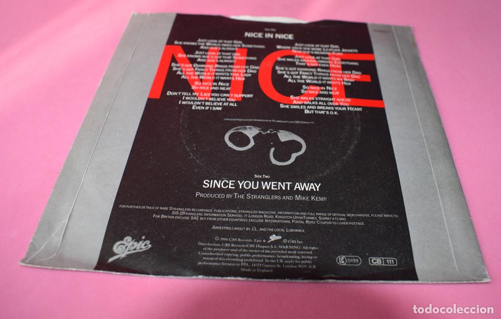 Discos de vinilo: The Stranglers &ndash; Nice In Nice - SINGLE UK - 1986 - Foto 3