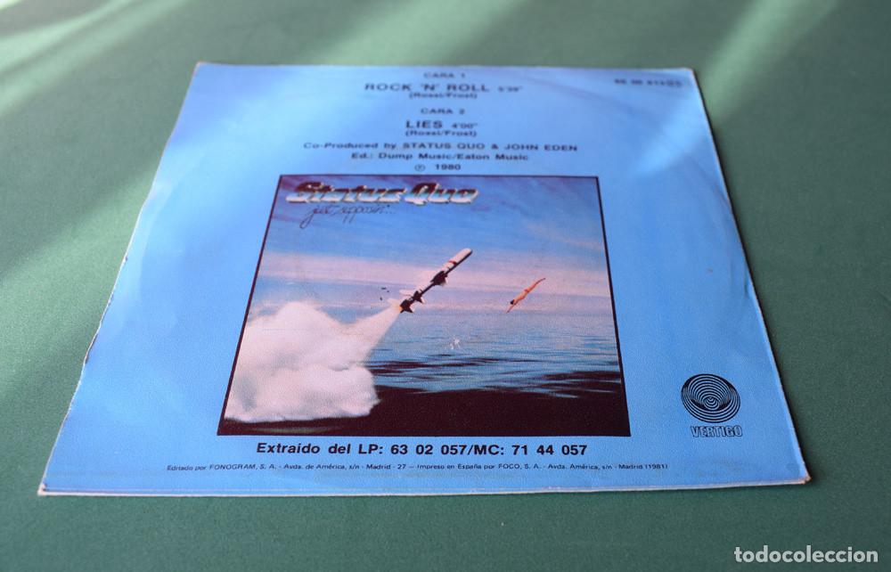 Discos de vinilo: STATUS QUO - ROCK&acute;N&acute;ROLL - SINGLE ESPA&Ntilde;OL DE 1981 - Foto 5