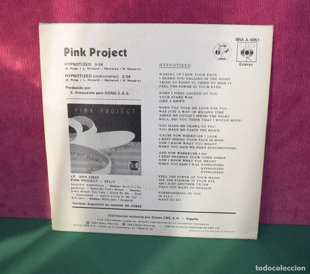 Discos de vinilo: Pink Project &ndash; Hypnotized - SINGLE PROMO - Foto 5