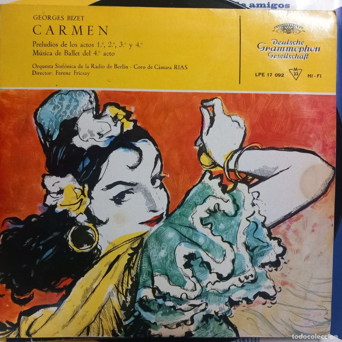 Disques de vinyle: Bizet, Georges - Carmen (Deutsche Grammophon, 1960) - 10 pulgadas